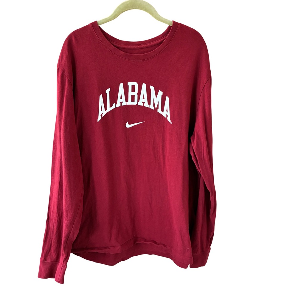 Nike Alabama Crimson Tide T-Shirt Sz XXL Red Long Sleeve NCAA Graphic